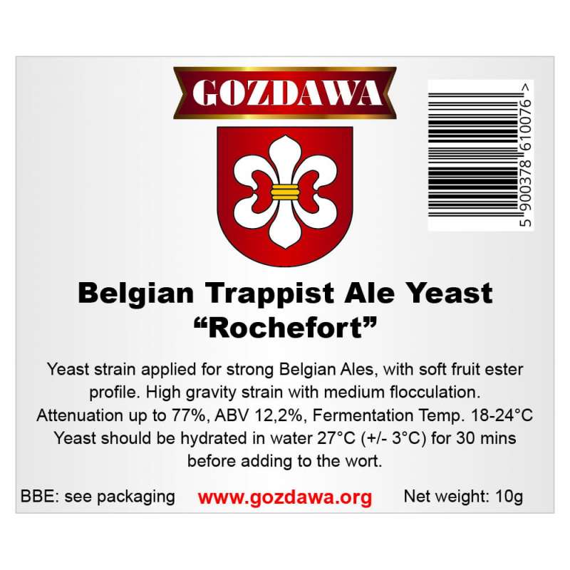 Gozdawa - Belgian Trappist Ale Yeast "Rochefort" 10g Drożdże piwowarskie