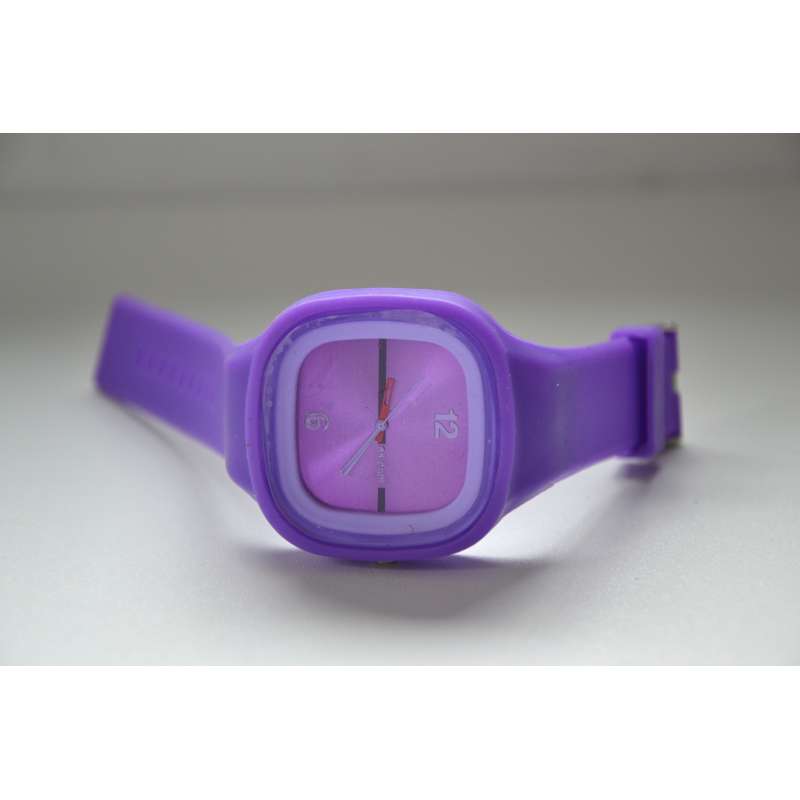 Zegarek na rękę silikonowy fioletowy