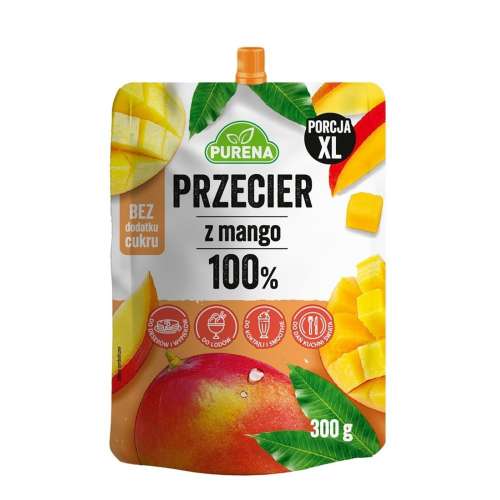 Przecier (mus) owocowy z mango 100% 300g